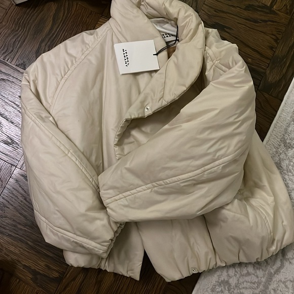 Isabel Marant Dylany double-breasted padded cotton-blend shell jacket NWT - Picture 3 of 5